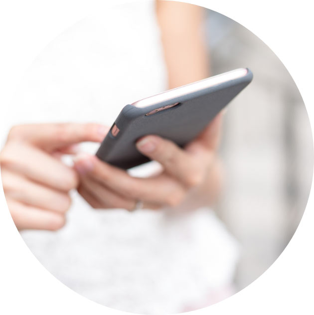 Woman Scrolling Down Her Phone