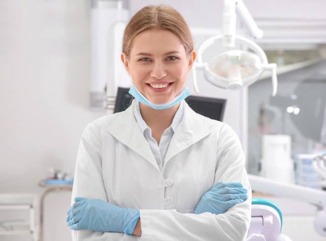 Smiling and Confident Dentist